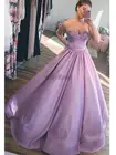Женское атласное платье до пола, светло-Фиолетовое сиреневое бальное платье без бретелек, для торжества, выпускного вечера