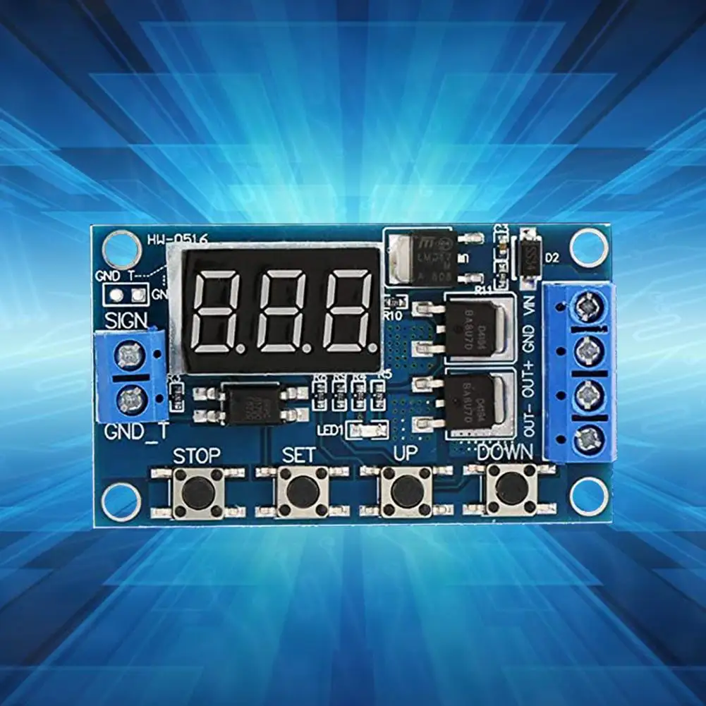 Новый DC 12 V/24V Электрический таймер двойной МОП-цифровой Дисплей светодиодный