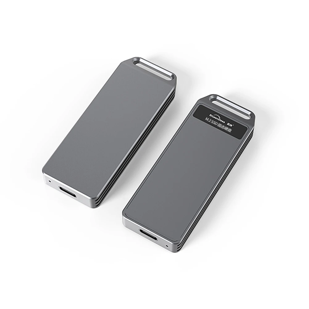 

Mobile Hard Disk Type-C SSD Enclosure Box External Hard Drive Disk for M.2 SATA SSD External Enclosure Adapter