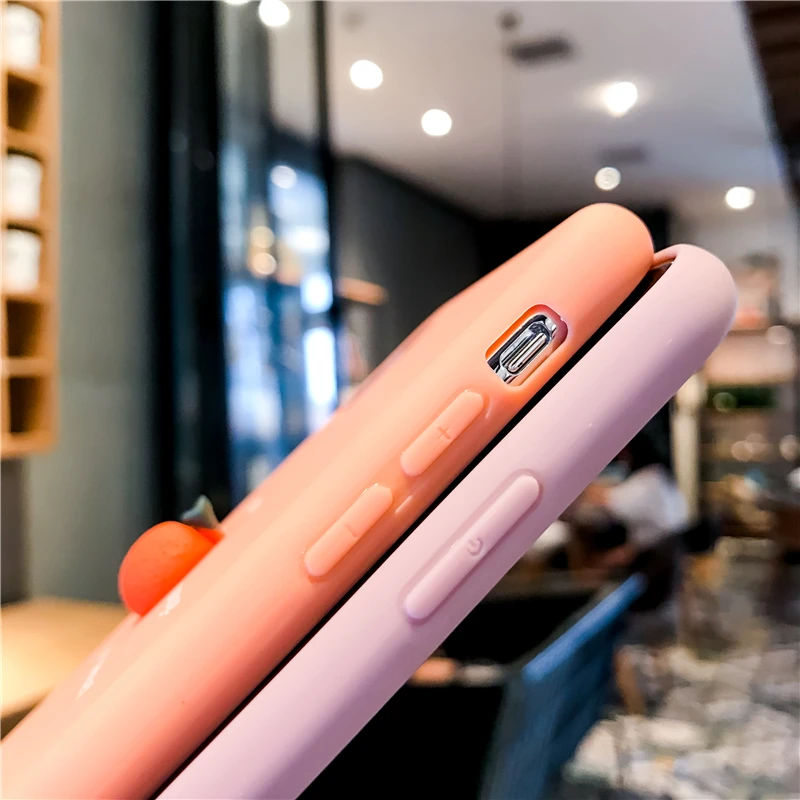 3D фруктовая кукла чехол для huawei P30 Pro P20 Lite милый персиковый оранжевый авокадо матовый чехол для huawei mate 20 Lite mate 10
