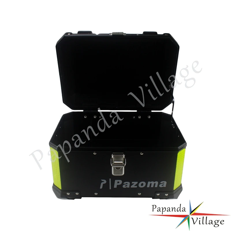 Универсальный мотоциклетный черный Алюминиевый задний Чехол 45L багажный ящик