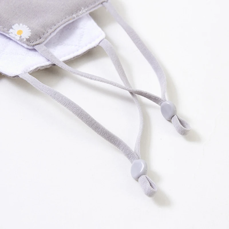 Модная Маргаритка маска с цветочным принтом регулируемая моющаяся многоразовая