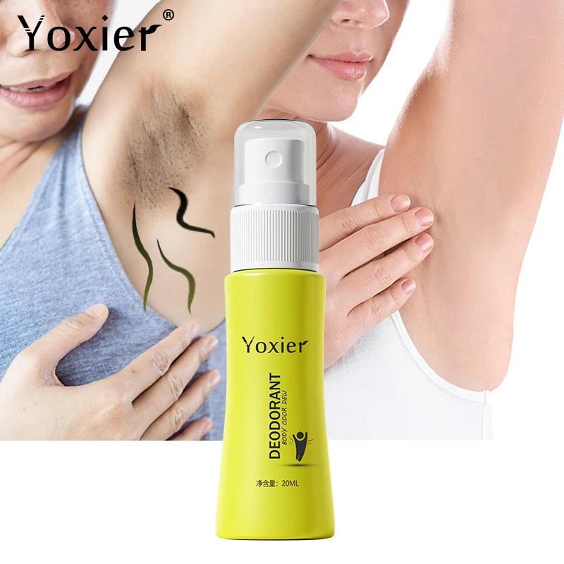 Yoxier натуральный свежий дезодорант спрей для удаления запаха пота питательный Антибактериальный не липкий удобный экстракт алоэ вера 20 мл - изображение