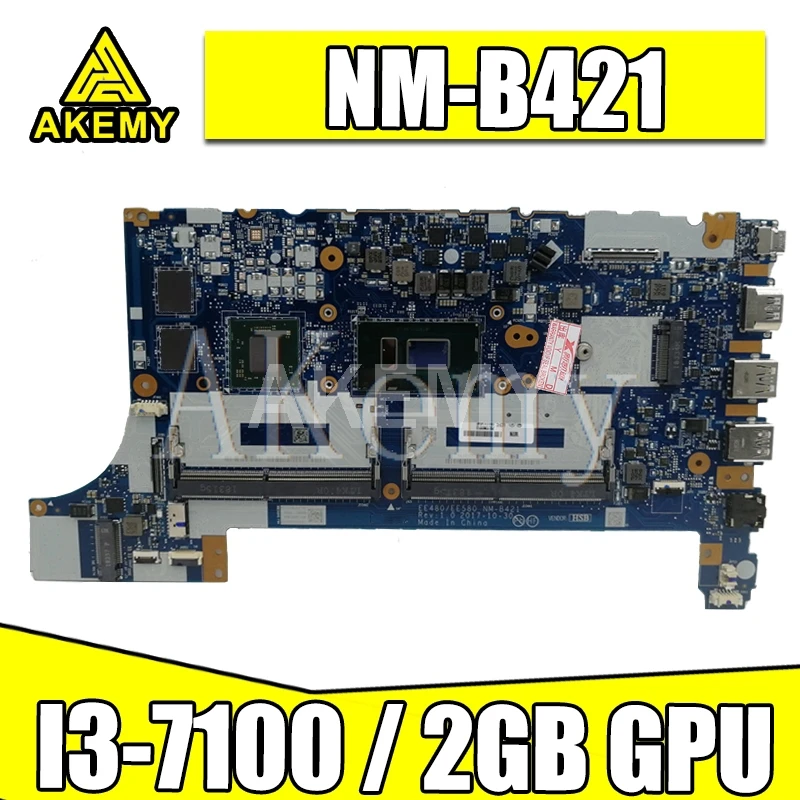 

Оригинальная материнская плата Akemy NM-B421 для ноутбука ThinkPad E480 E580 01LW922, 100% полностью протестированная, с памятью 2 Гб
