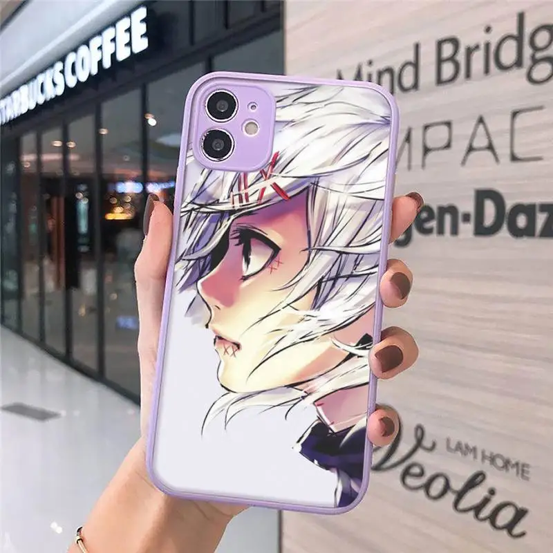 

anime JUUZOU SUZUYA Tokyo Ghouls Phone Case Matte Transparent for iPhone 7 8 11 12 s mini pro X XS XR MAX Plus cover funda