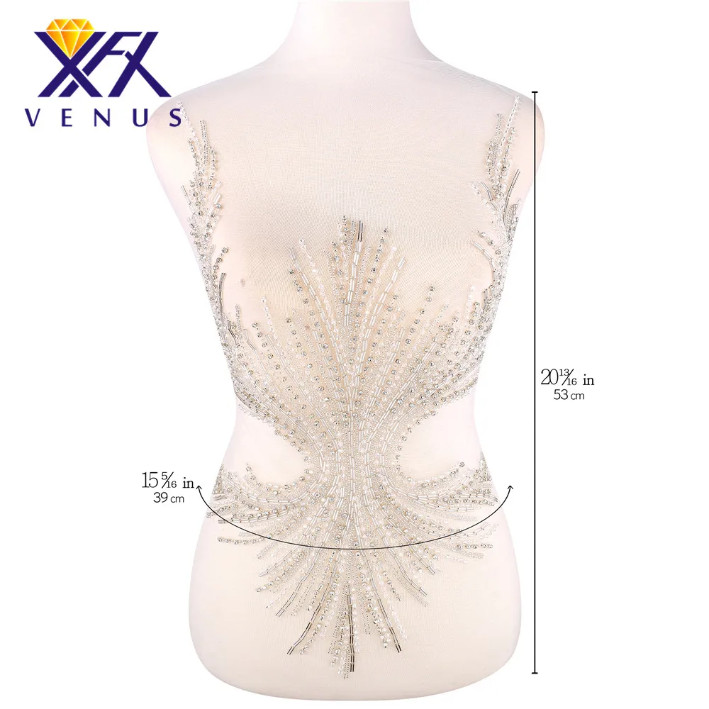 Свадебное платье XFX VENUS 1 шт. стразы вышивка бисером лиф отделка кружевом|beaded