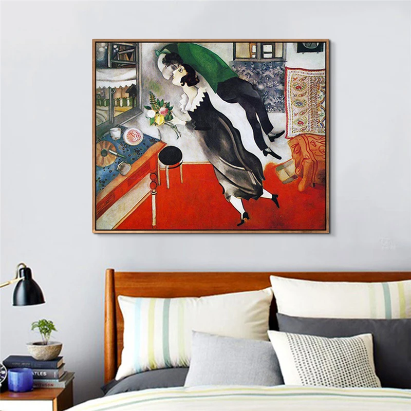 Современное украшение холст Chagall Реалистичная картина картины картина на стену для дома печать Акварельная Модульная для гостиной плакат