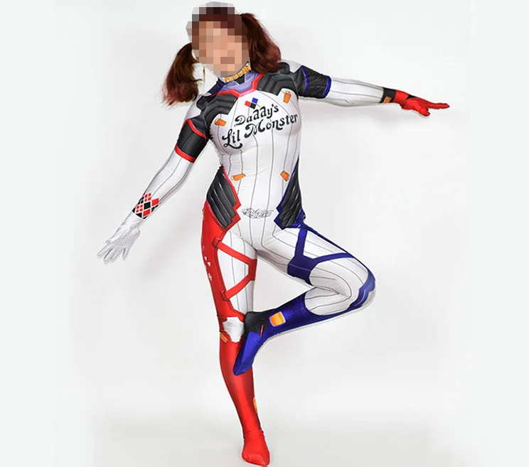 Новейший костюм D.va для косплея Костюмы супергероев DVA зентай на Хэллоуин боди