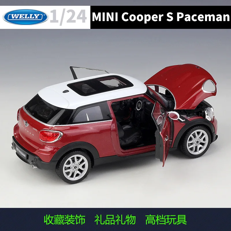 Модель автомобиля Welly 1:24 BMW MINI Cooper S Paceman отлитые и игрушечные автомобили