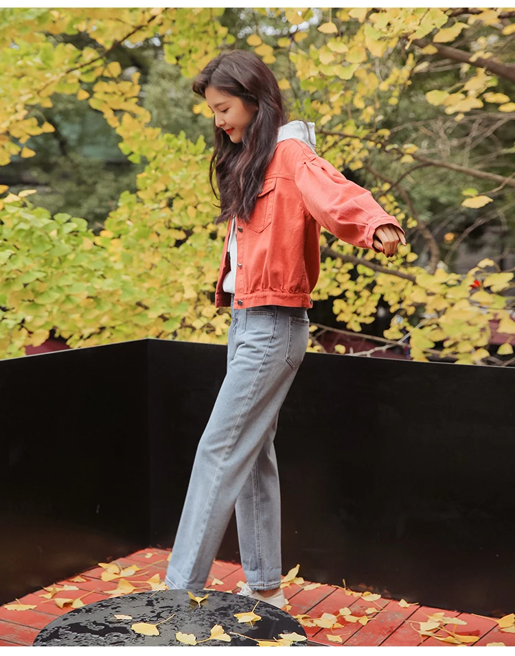 

Korean Style All-match Simple Daily 2021 Fashion Jeans Women High Waist Loose Wide Leg Retro Vintage Pockets Women Jean