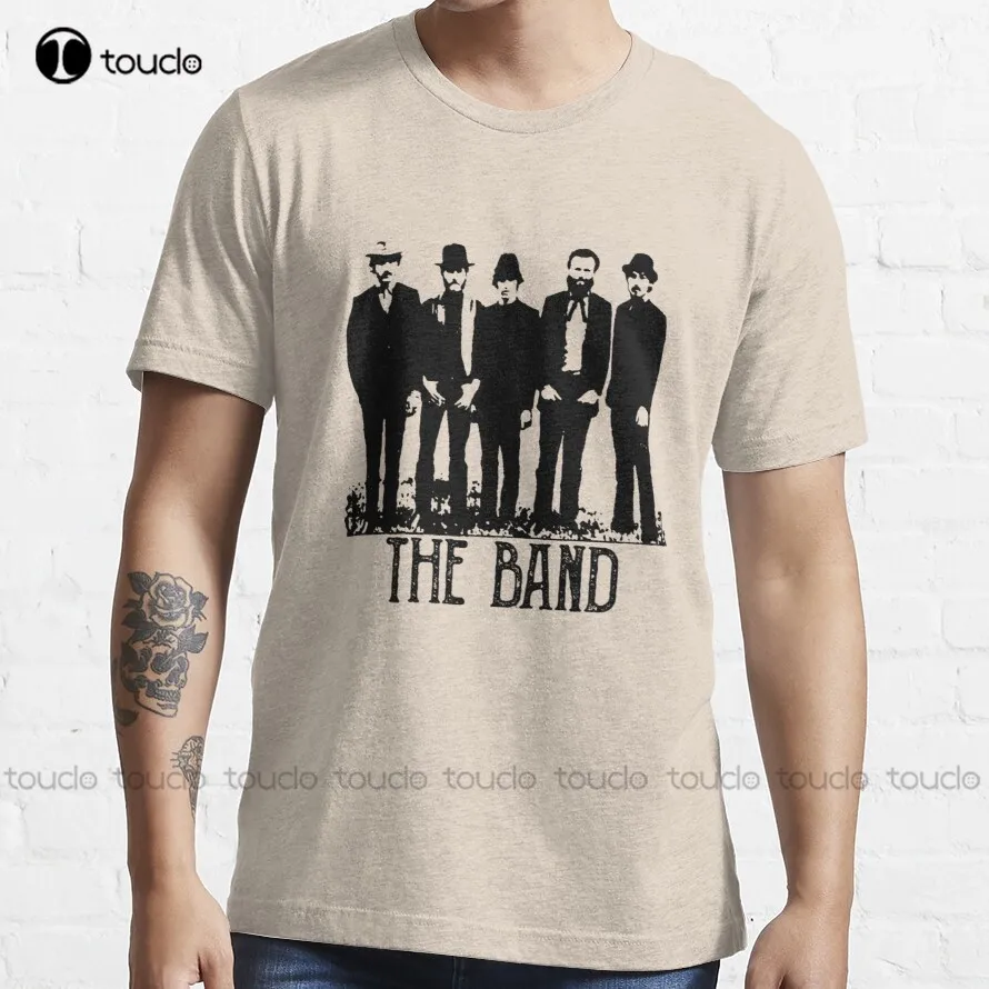 

Винтажная Футболка The Band в стиле ретро для концерта, мужские рубашки, модная смешная Мужская футболка в стиле унисекс для подростков