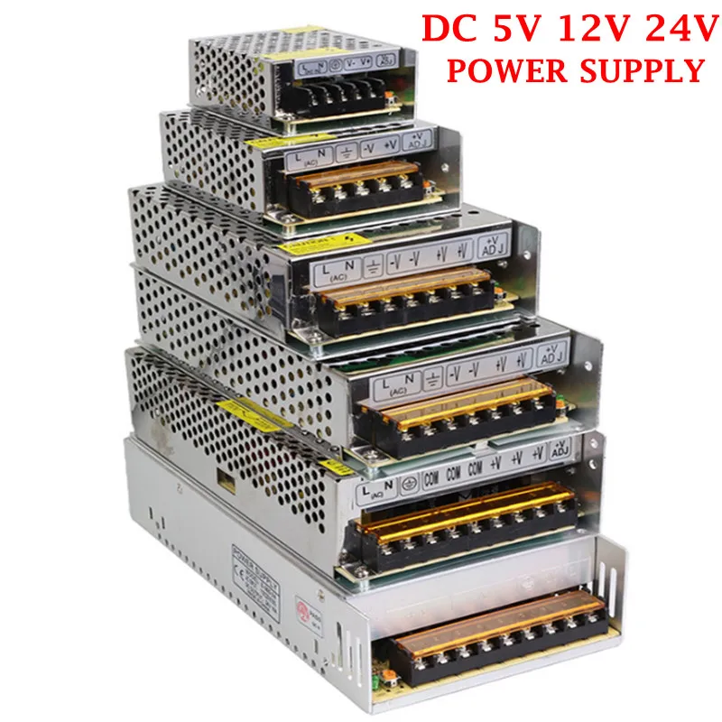 DC12V 5V 1A 2A 3A 5A 10A 15A 20A 30A 40A осветительные трансформаторы светодиодный драйвер