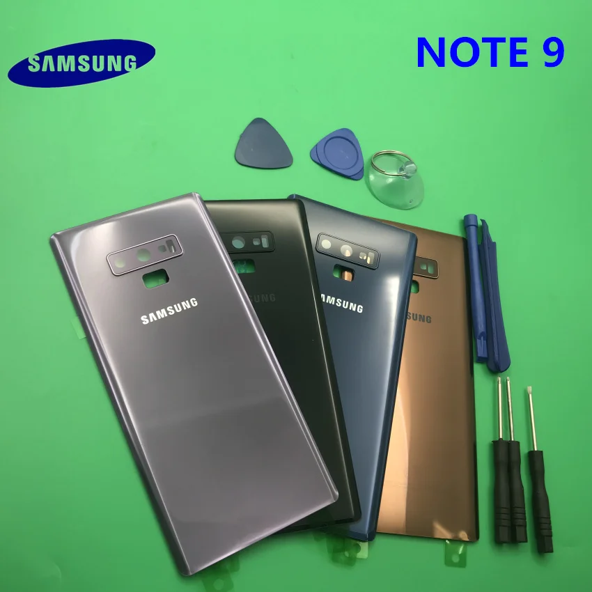 Замена NOTE9 задняя панель Батарея стекло задняя дверь крышка с задней камерой Стекло samsung Galaxy NOTE 9 N960 N960F