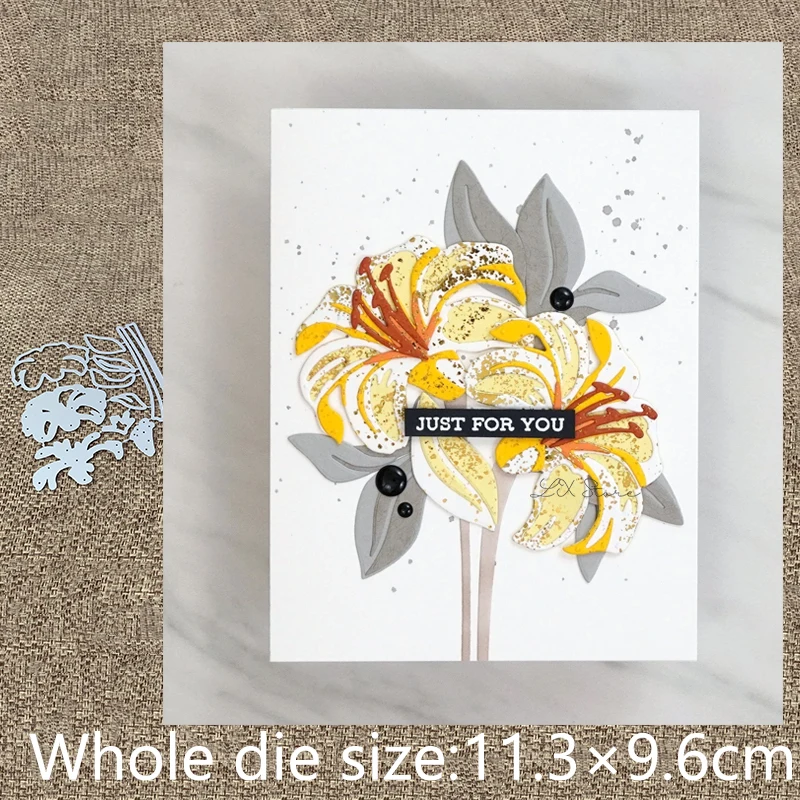 Штампы для резки металла XLDesign трафаретная форма лилия цветы украшение альбом