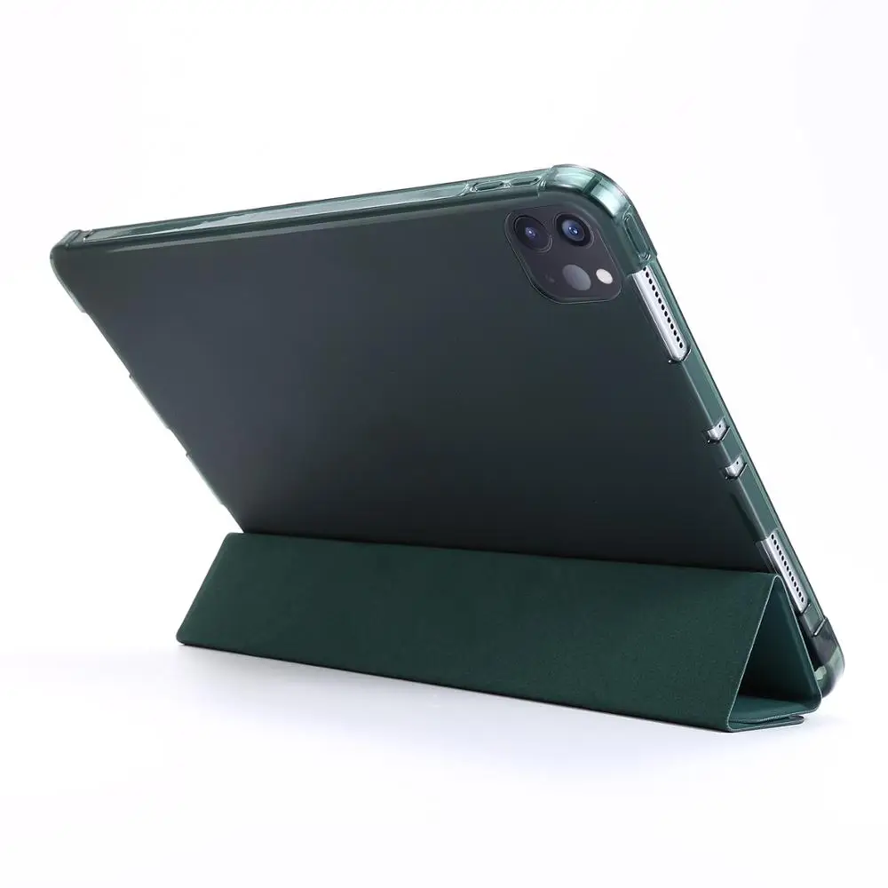 Умный тонкий Чехол для iPad Pro 11 2018 чехол из искусственной кожи с задней стендой 2020