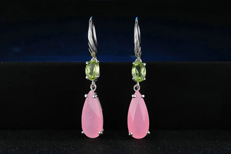 

New Personality Pentagram Earring Female S925 Sterling Silver color Dangle Drop Earrings for Women Trendy Birthstone Jewelry