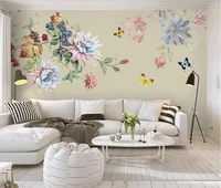 xue su custom mural wallpaper modern minimalist hand painted oil painting flower european background wall decoration painting