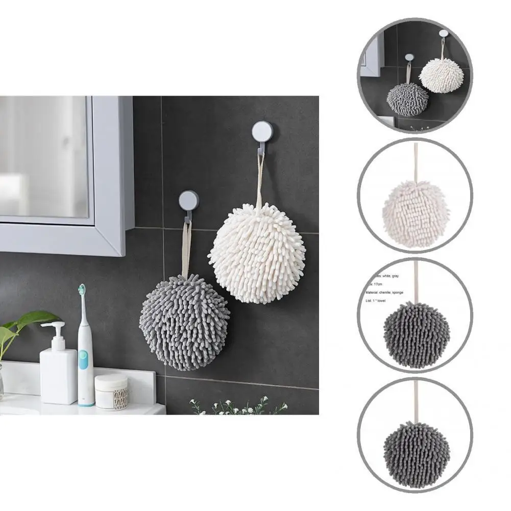 

Washing Machine Safe Tear Resistant Sensitive Skin Hanging Hand Towel for Household