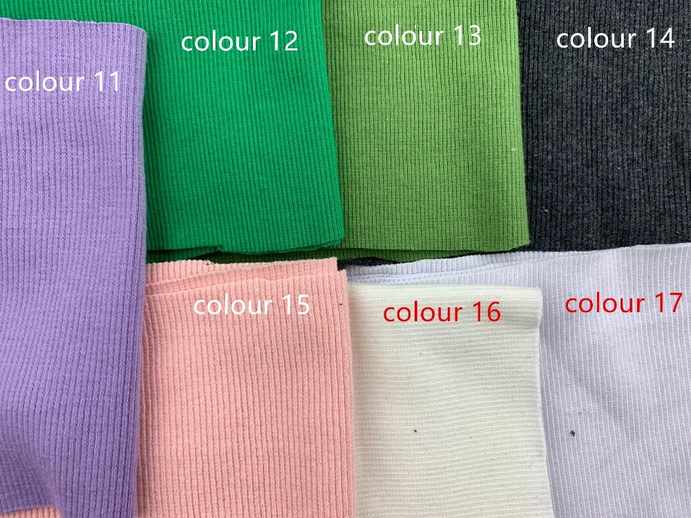 Ткань хлопковая трикотажная в рубчик 2 х2 13-15 см