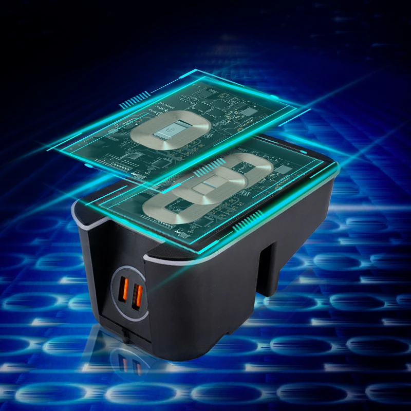 

Беспроводная зарядная панель для телефона Volvo S90 V90 2017 2018, автомобильное беспроводное зарядное устройство с держателем для Volvo XC60 XC90 2019 2020