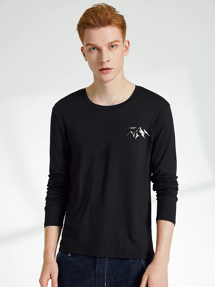 Мужская футболка с длинным рукавом Pioneer Camp облегающая принтом удобные шорты