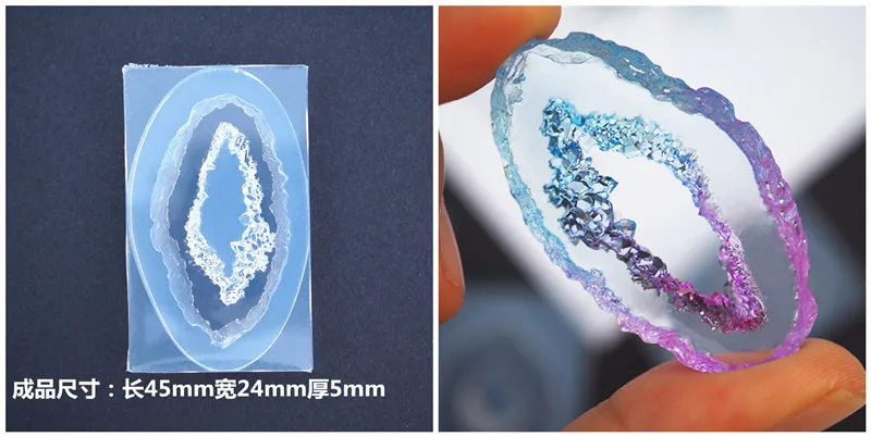 1 шт. Прозрачная силиконовая форма с имитацией натурального камня|Инструменты и