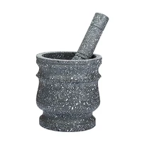 granite pestle mortar set stone herb spice grinder solid grinder cooking set