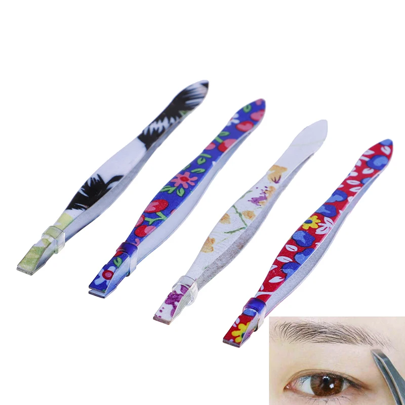 1 шт. пинцет для бровей из нержавеющей стали с цветами удаления волос лица Триммер