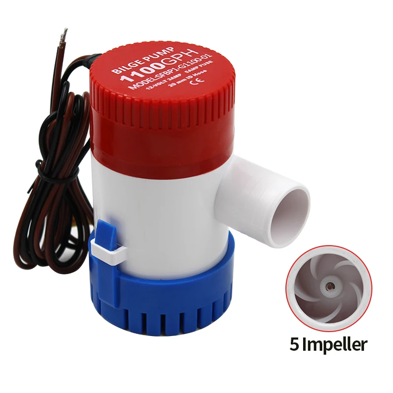 Погружной насос 1100GPH 750GPH 500GPH 350GPH 12/24 В постоянного тока погружной для сада