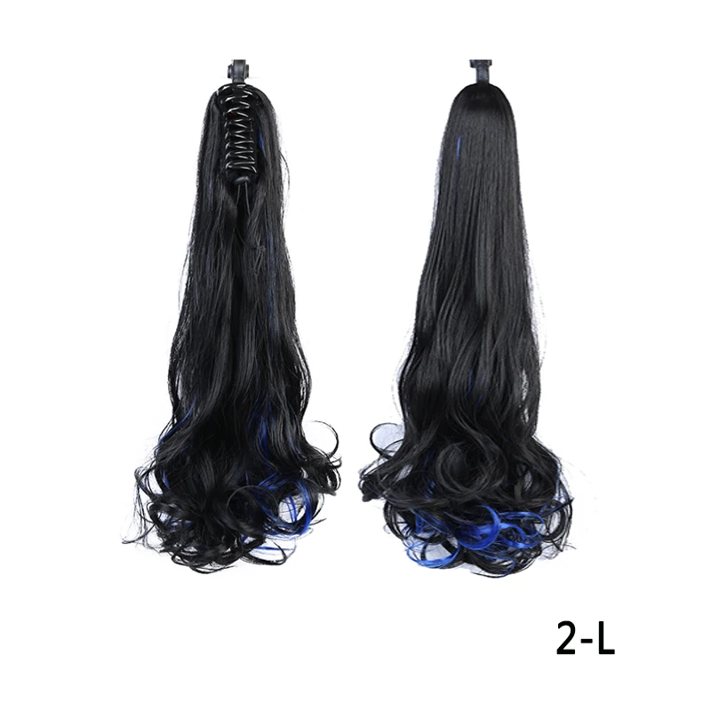 

XNaira Hair extension ponytail in 5-color wavy hairpin, high temperature fiber synthetic hair claw ponytail