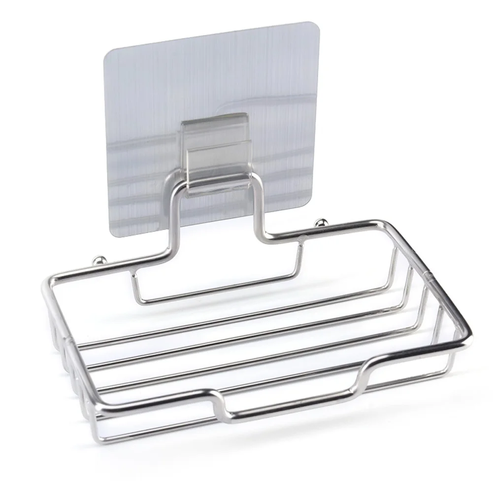 

Soap Holder Shower Wall Mounted Stainless Steel Adhesive Dish for Bathroom LB88
