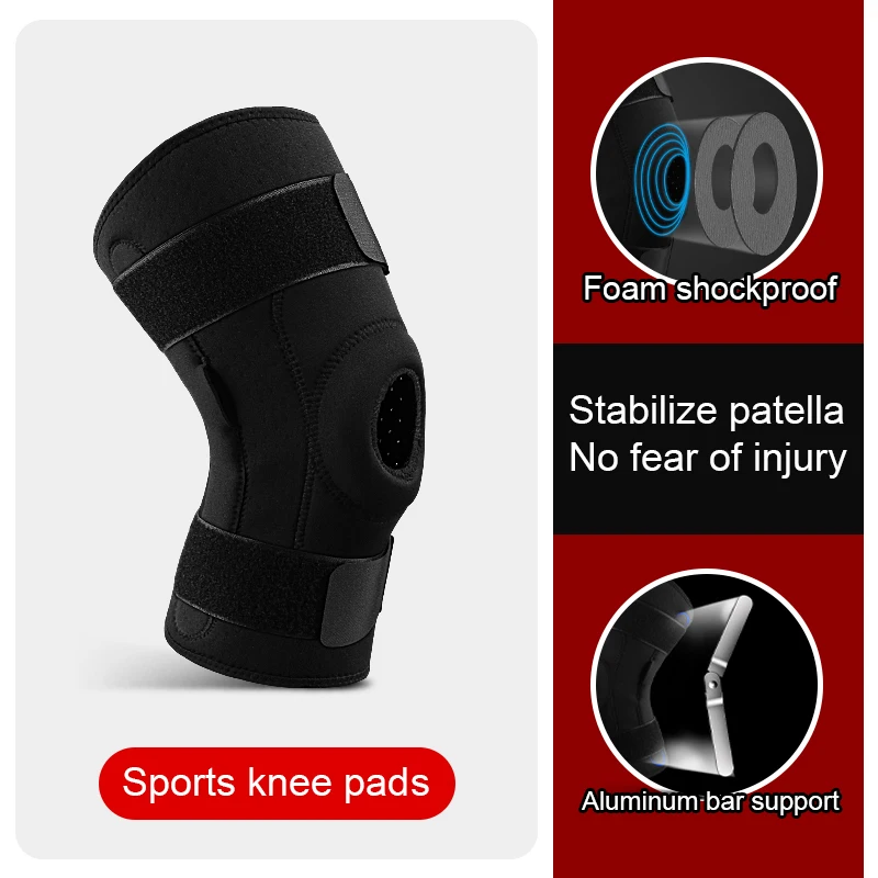 

Knee Support for Sports Sleeve Protector Elastic Kneepad Brace Bandage Springs Gym Basketball Volleyball Running Knee Brace
