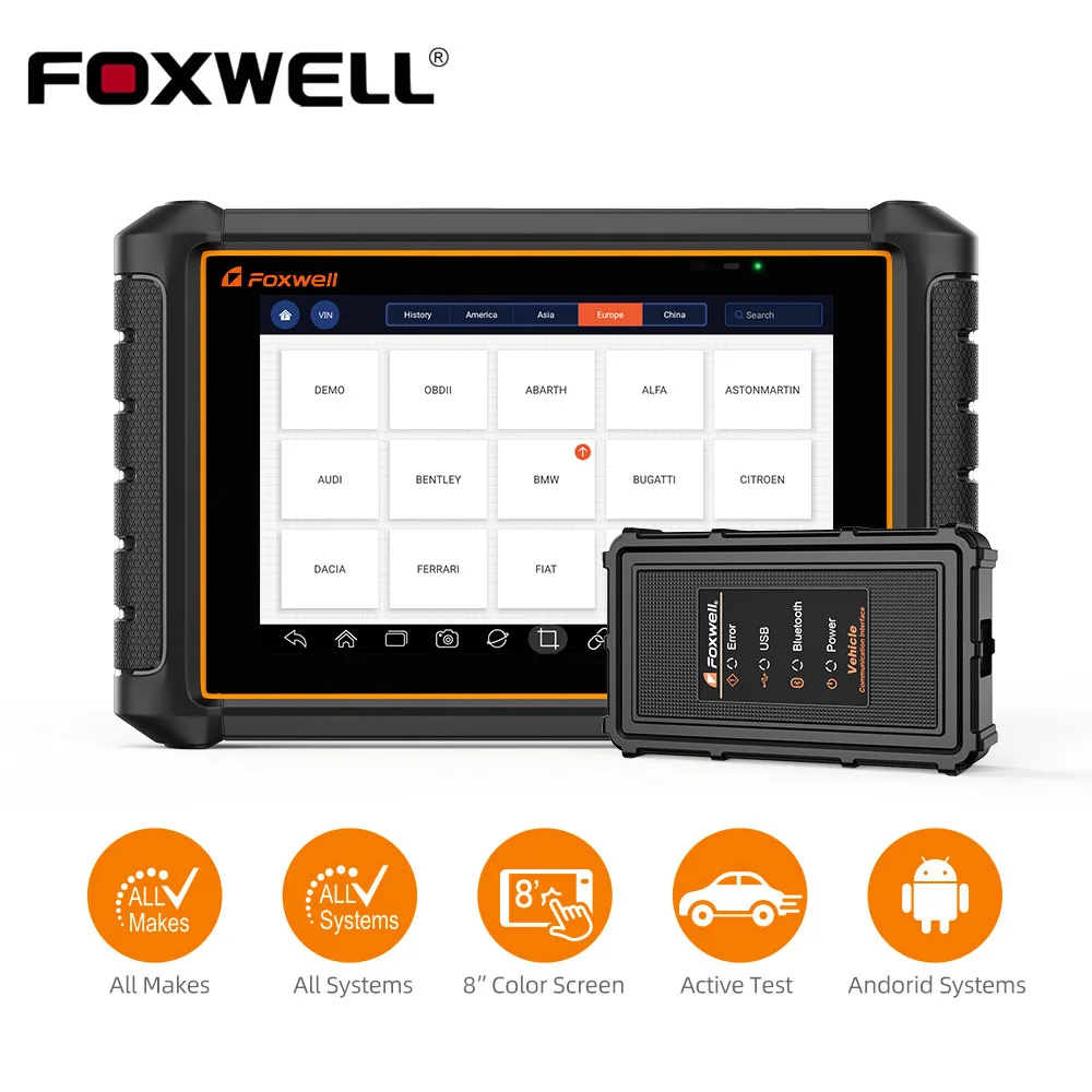 

Foxwell GT65 OBD2 Car Diagnostic Tool All System Scanner ECU Coding TPMS SAS EPB Reset Oil Service DPF ABS Auto Code Reader