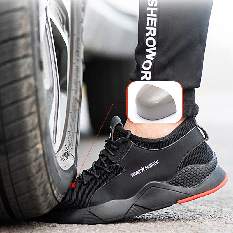 Рабочая безопасная обувь Горячая Распродажа Мужская дышащая рабочая защита от