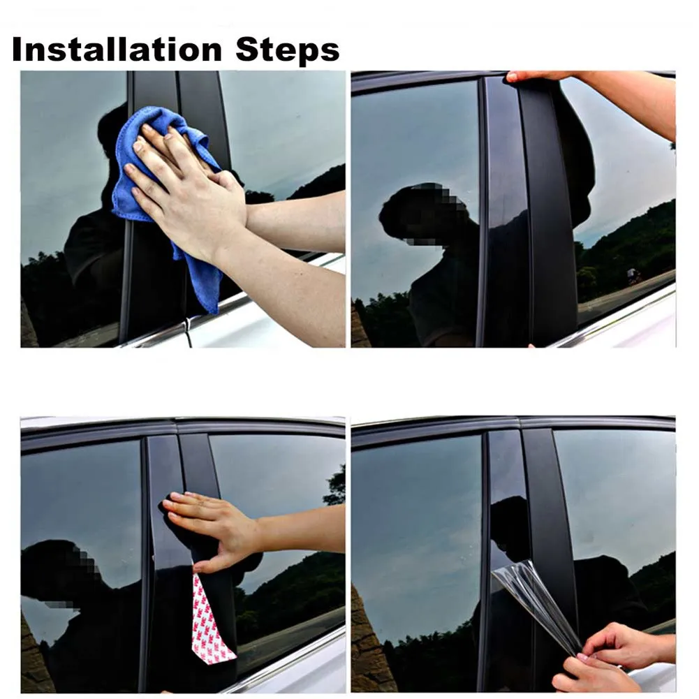 

8PCS ABS Car Window B-pillars Decorative Sticker For BMW X3 Series 2011-2017 Car Styling Trim Accessories Car Sticker