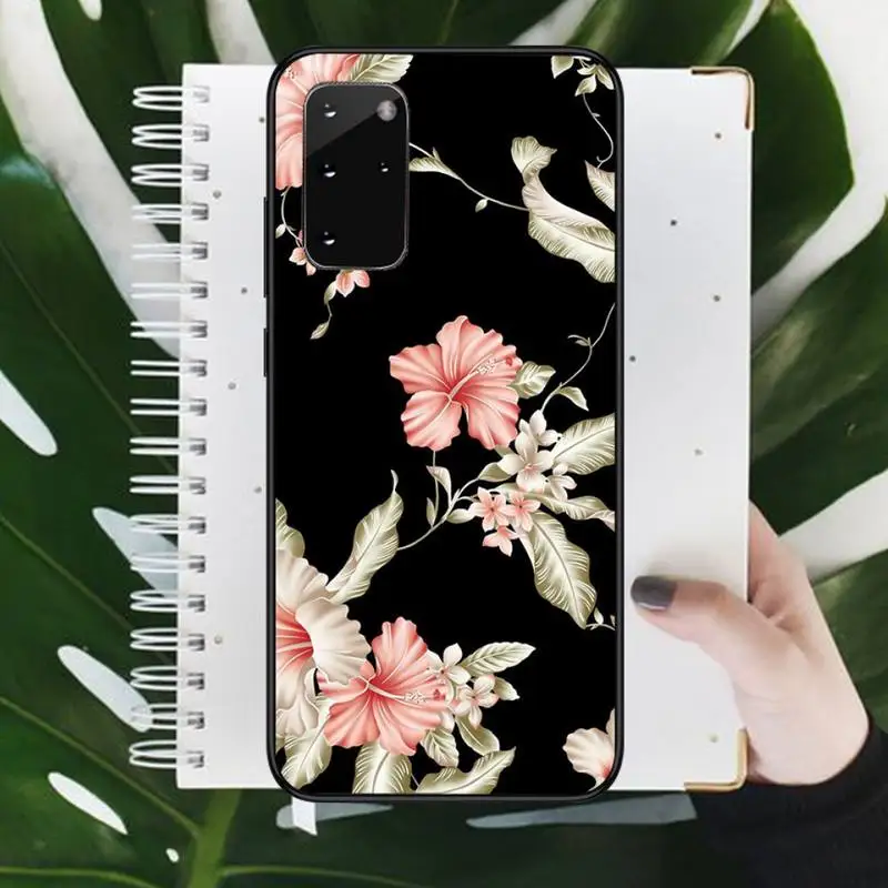 

Floral fashion retro pattern Phone Case For Samsung galaxy S 9 10 20 A 10 21 30 31 40 50 51 71 s note 20 j 4 2018 plus
