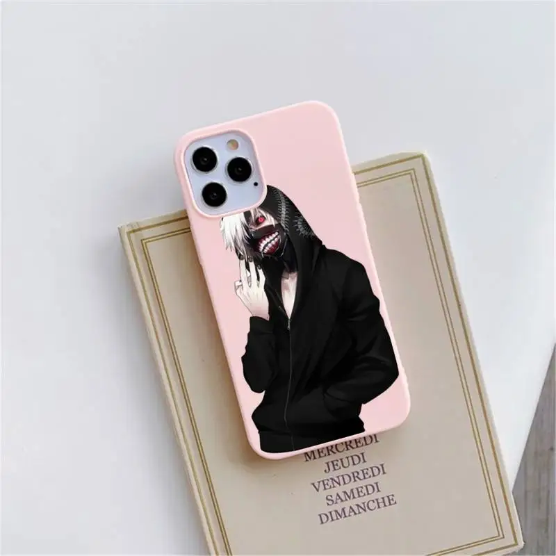

Tokyo Ghoul Japan Anime Phone Case Candy Color for iPhone 6 6S 7 8 11 12 XS X SE 2020 XR mini pro Plus MAX funda