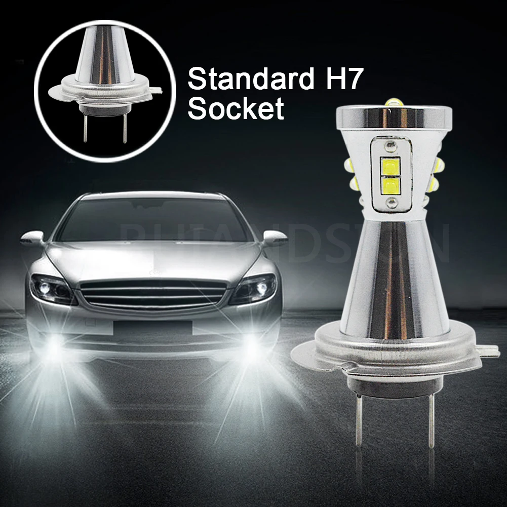 2 шт. Автомобильные светодиодные лампы 6000 А лм 12 В 24 к|Передние LED-фары для авто| |