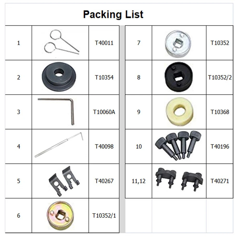 Набор инструментов регулировки блокировки распредвала двигателя для Audi VW Golf Skoda