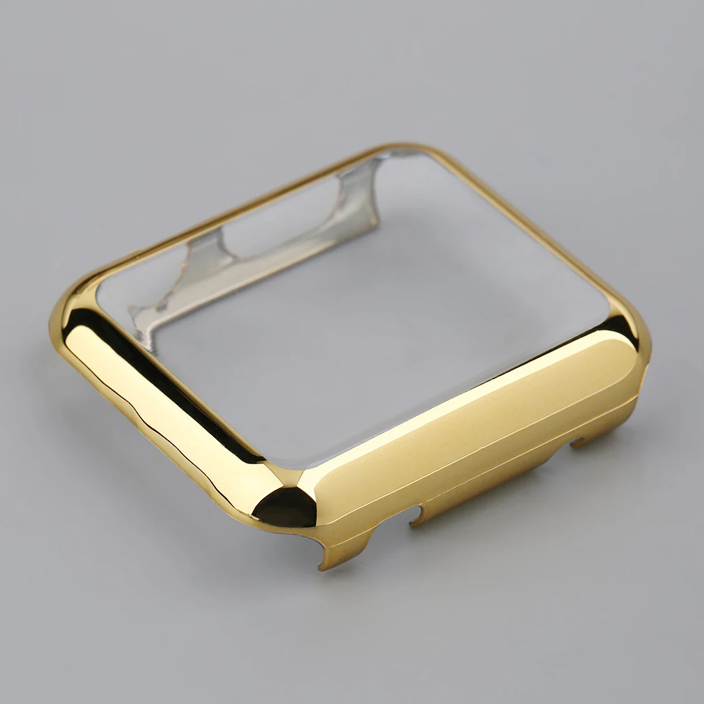 

new Super Slim Electroplate Metal Plated Hard Cover For iWatch 38mm/42mm Case