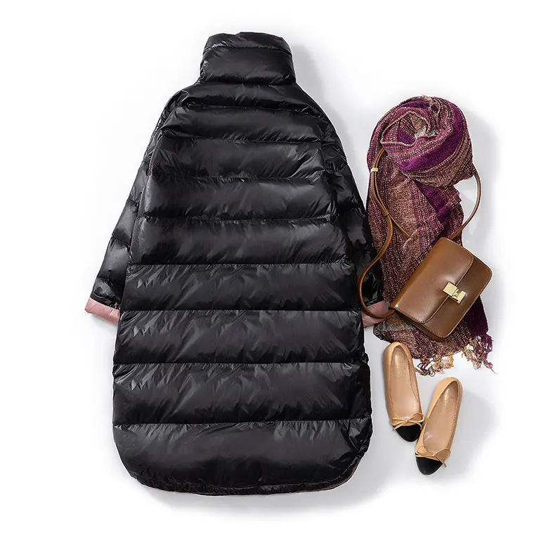 2019 утиный пуховик женская зимняя верхняя одежда пальто Женская длинная
