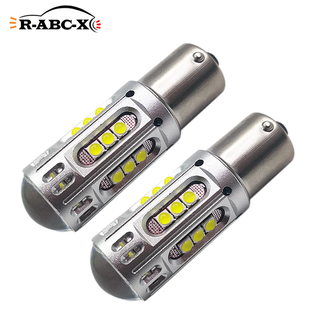 

2 шт., автомобильные поворотники 3030SMD 12 Вт 1156 лм 7440 BA15S P21W T20