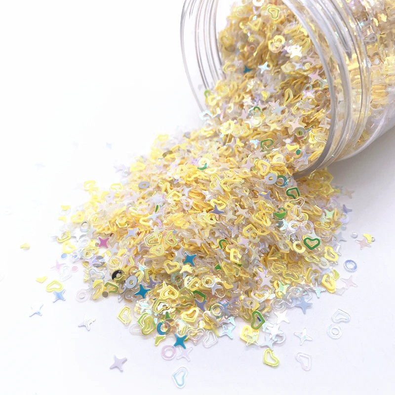 Блестки разных цветов 4 мм 15 г около 5000 | Дом и сад