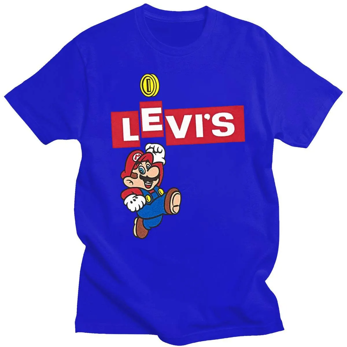 

Fashionable Summer T-shirt Super Mario High-quality Unisex T-shirt 100% Cotton Casual Loose Cartoon Print Top T-shirt