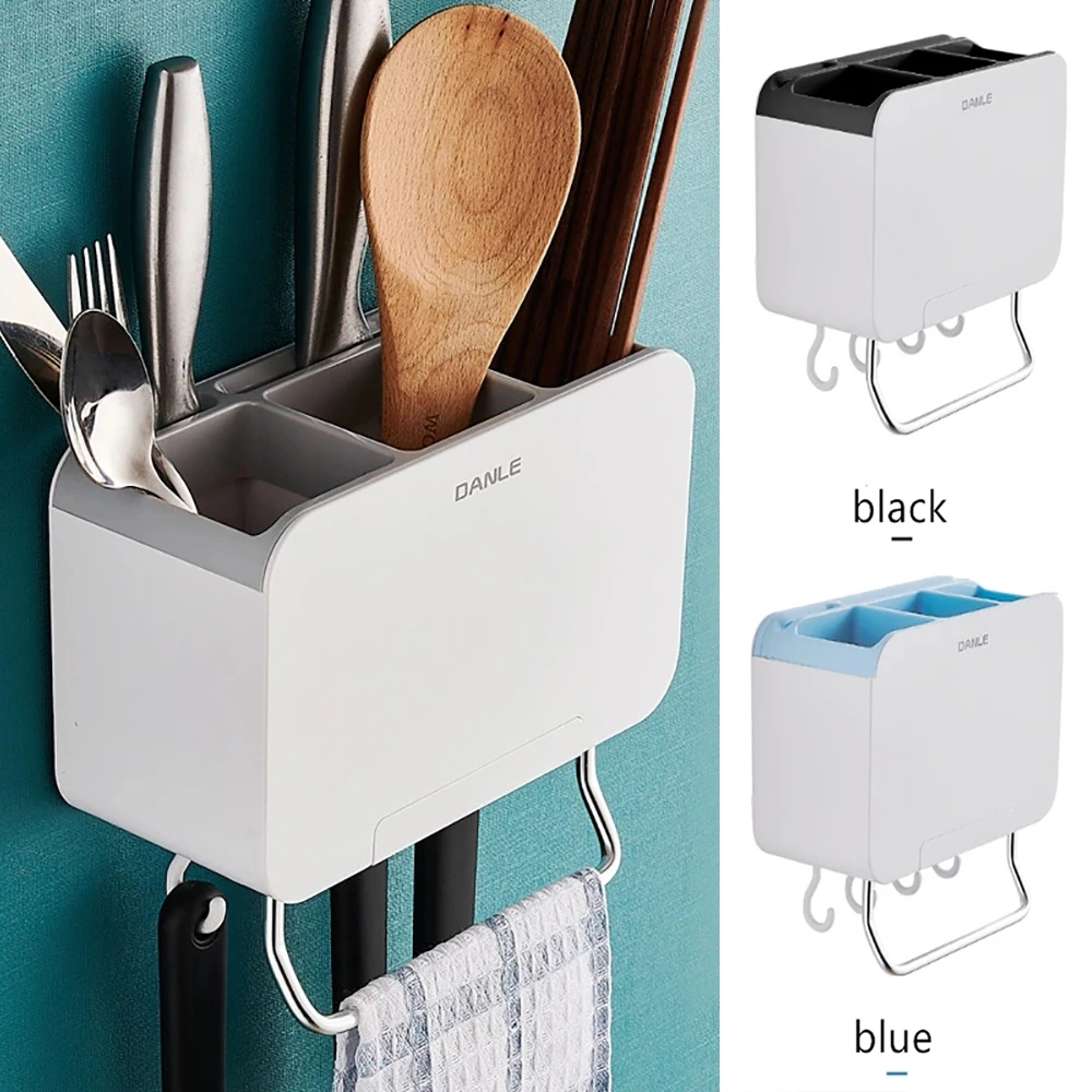

1 Pcs Multifunction Plastic Shelving Dish Chopsticks Cutlery Storage Rack Drain Holder Strainer Stand Creative Kitchen Tools