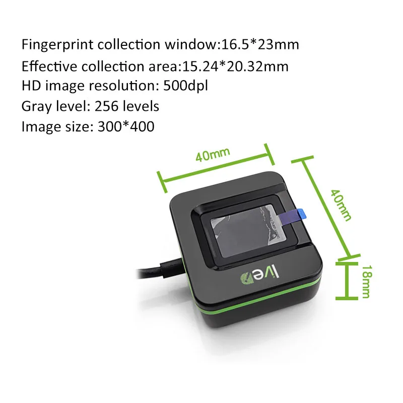 New Arrival Fingerprint Reader Live 20R USB Scanner ID Sensor Live20R |