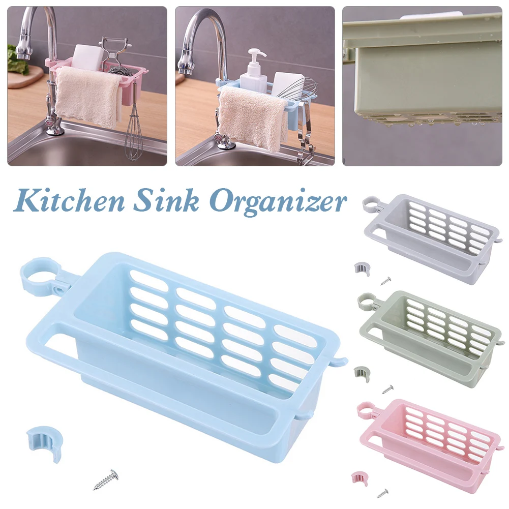 

Hot sale 1pc Drain Rack Wrought Iron Kitchen Hanging Sink Caddy Basket Organizer Brush Storage Gadget For Sponge Holder
