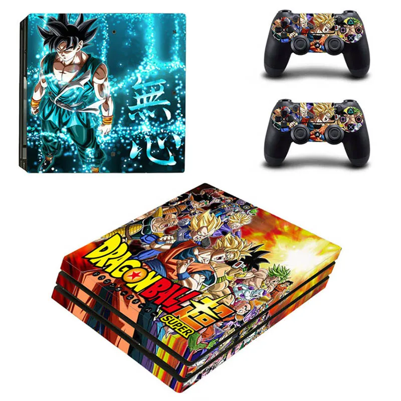Dragon Ball Super PS4 Pro Stickers PS 4 Play station Skin Sticker Pegatinas For PlayStation console and controller | Электроника