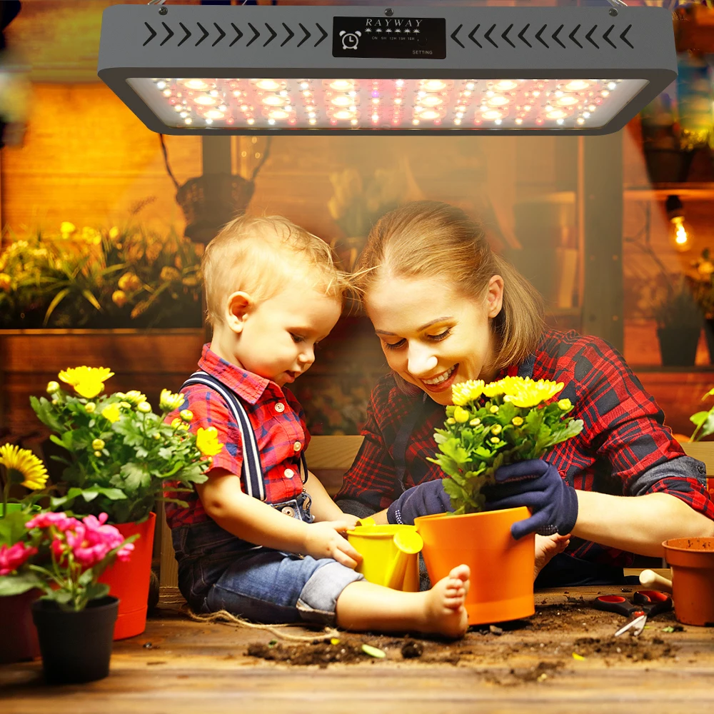 

Double Switch LED Grow Light COB 1200W 2400W 3600W VEG Bloom Modes Full Spectrum Plants Lamp for Indoor Greenhouse Tent