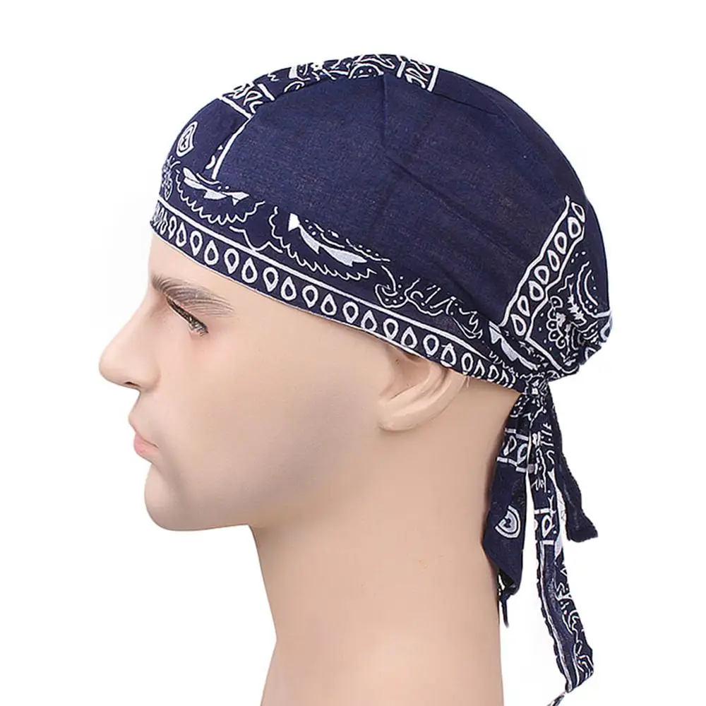 

New 1pc Adjustable Hiking Caps Cycling Bandana Skull Cap Beanie Lightweight Cotton Biker Hat Hood Headband Headscarf
